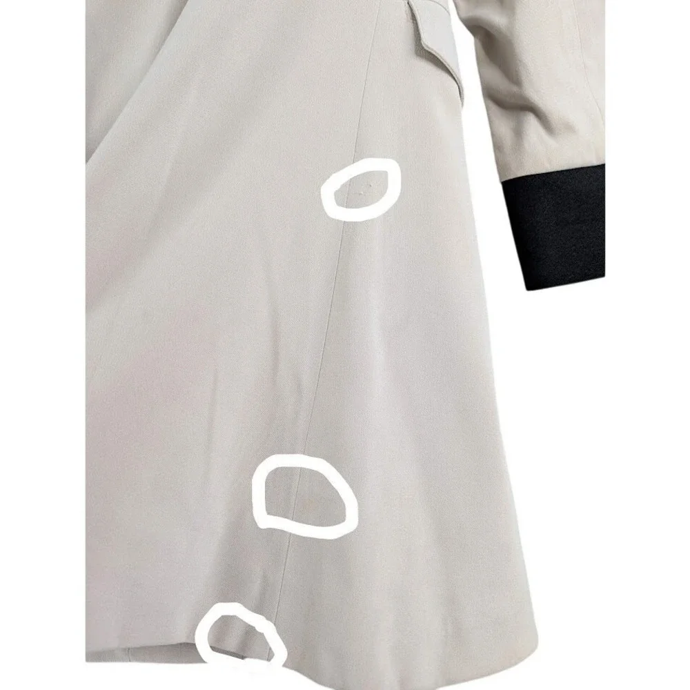 Vtg 90s Desert West Sherry Holt Western Duster Coat XS Faux Suede Sheriff‎ Star - Picture 10 of 11